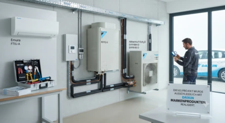 Energieeffizienzlabel auf einem technischen Gerät