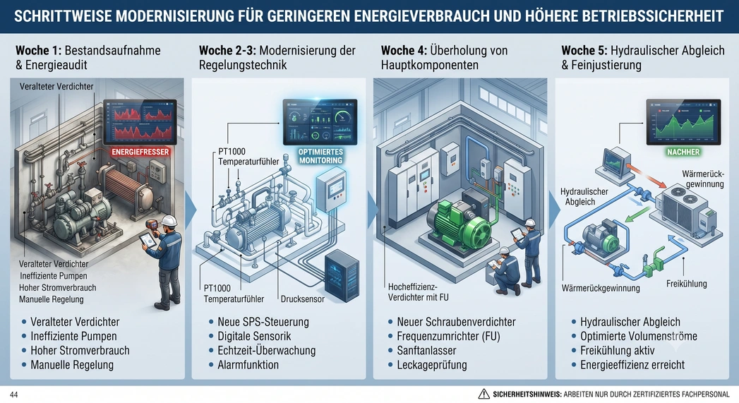 Symbolbild für Energieeffizienz und Modernisierung von Anlagen