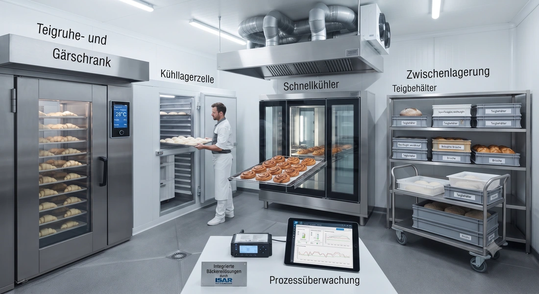 Abkühlbereich in einer Bäckerei